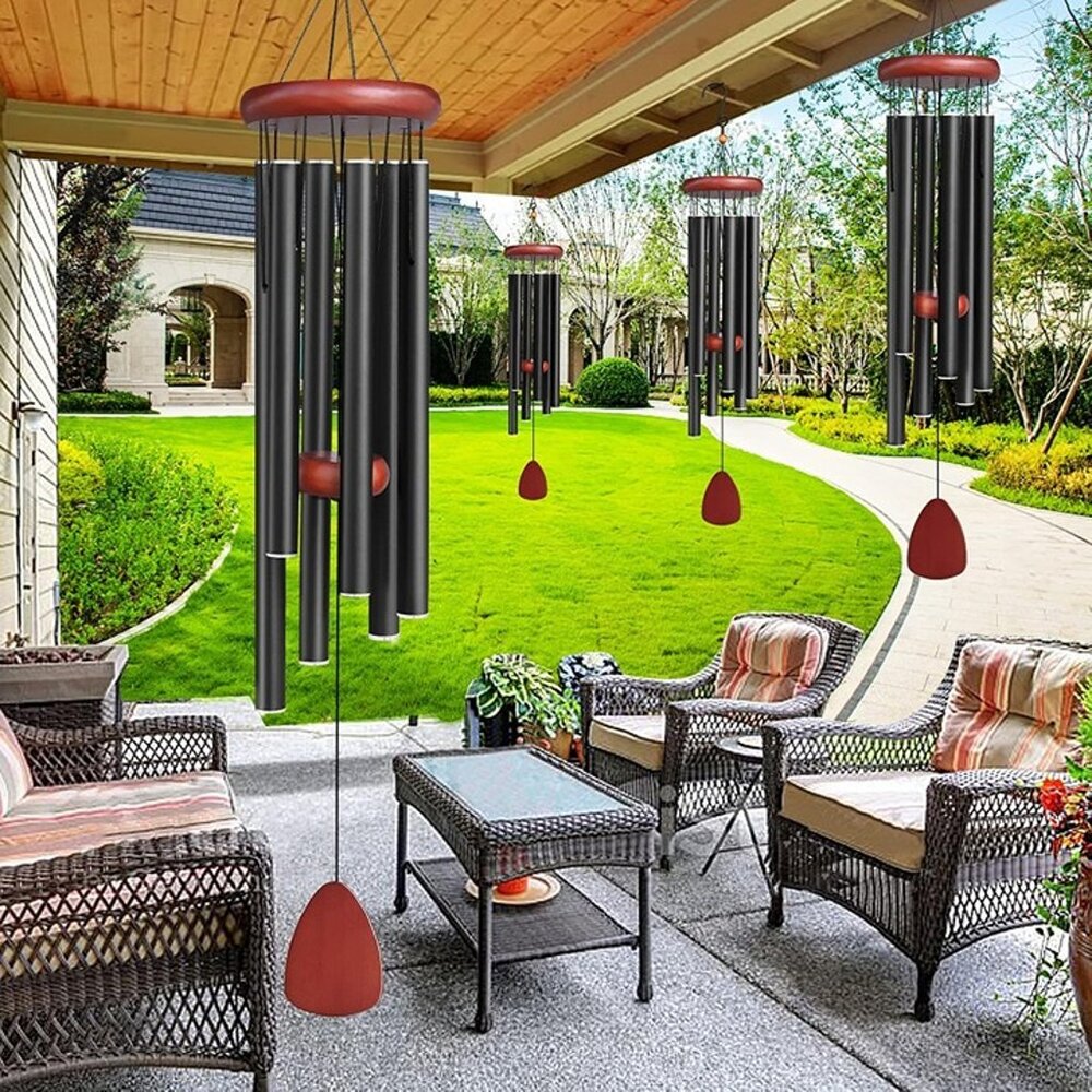 NEW Large Aluminium Wind Chimes Outside, Soothing Melodic Wind Chime,36 Inches - Picture 4 of 9